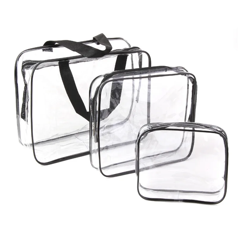 Oempromo personalized plastic transparent cosmetic makeup bag
