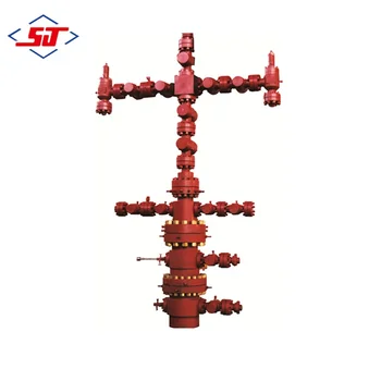 Shengji high quality  oil gas outdoor wellhead and christmas tree for oil drilling