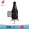 High quality creative art bottle fire pits& long-neck style chimney