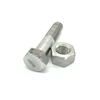 Super duplex 2507 stud rod with two heavy hex nuts
