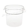 NSF Listed 15L Transparent Plastic Round Food Storage Box