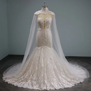 cape long gown