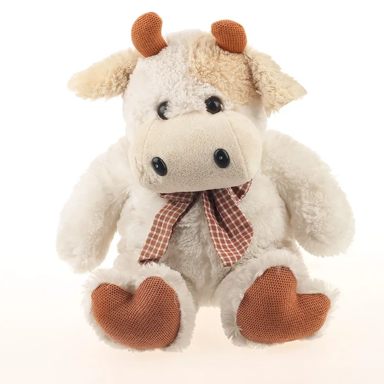 fluffy cow stuffed animal