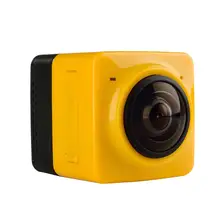 Fashion Yellow CUBE360 Sports Action Camera 720P Panoramic VR Cam Built-in WiFi Camcorder