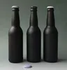 Factory direct 330ml black Glass Beer Bottle with lid