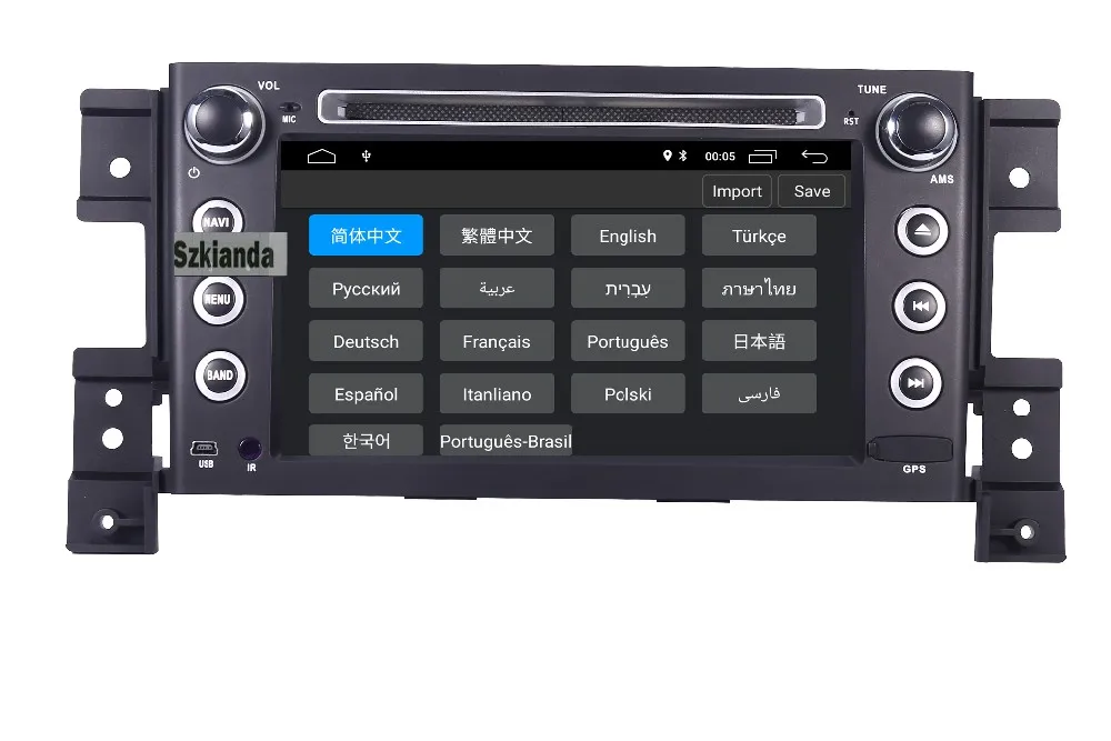 Excellent 7"HD IPS Touch Screen Android 9.0 Car DVD Player for Suzuki Grand Vitara radio stereo dvd Wifi 3G steering wheel camera DVR Map 6