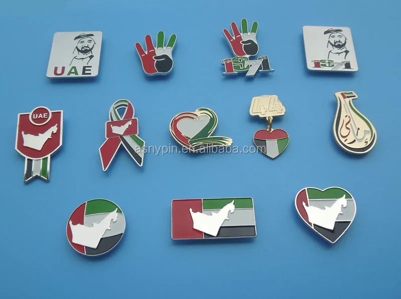 Hot Uae 2016 National Day Pin Badge Falcon Emirates Lapel Pin Buy Hot