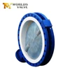 PTFE lining large diameter Bare stem flange butterfly valve for cement dn200