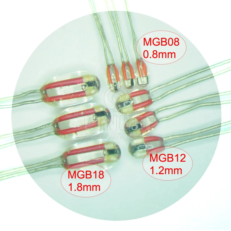 Mgb12 50k 3950 1% Mf51 1.2mm Psb Glass Sealed Ntc Thermistor For ...