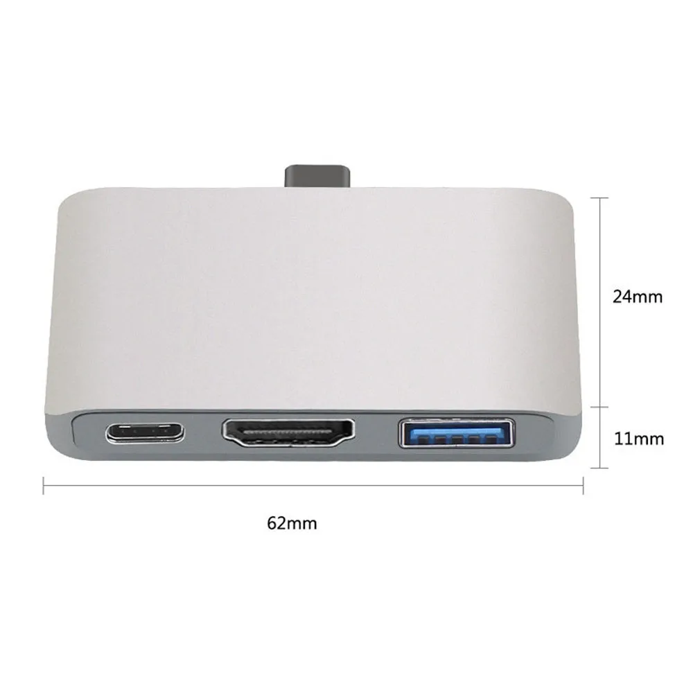 New USB 3.1 Type C to USB-C 4K HDMI USB 3.0 hub converter for Macbook Pro Samsung S8/S9 Type-c to HDMI hub adapter - ANKUX.COM