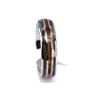 6mm Wedding Ring Design Tungsten Band Domed Finish Koa Wood Abalone Shell Inlay Women Ring