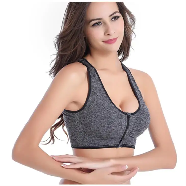 front open sports bra