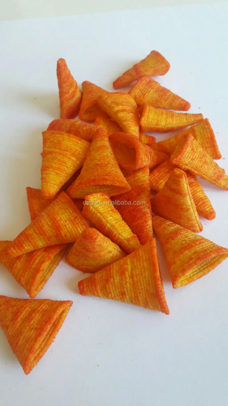 Wheat Slanty Crispy Triangle Chips Food Frying Machines Production Line