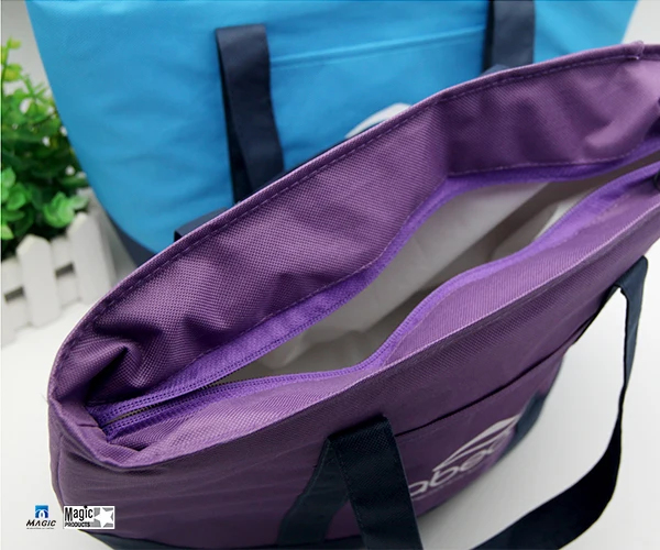 Durable Waterproof Oxford Cloth Picnic Tote Bag Organizer with Zipper Closure