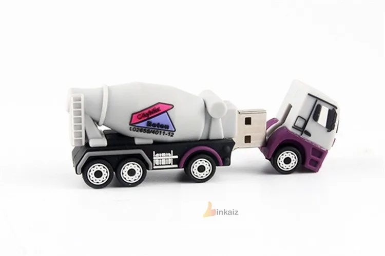 concrete mixer truck shape usb stick soft pvc dump shape usb flash drive - ANKUX.COM