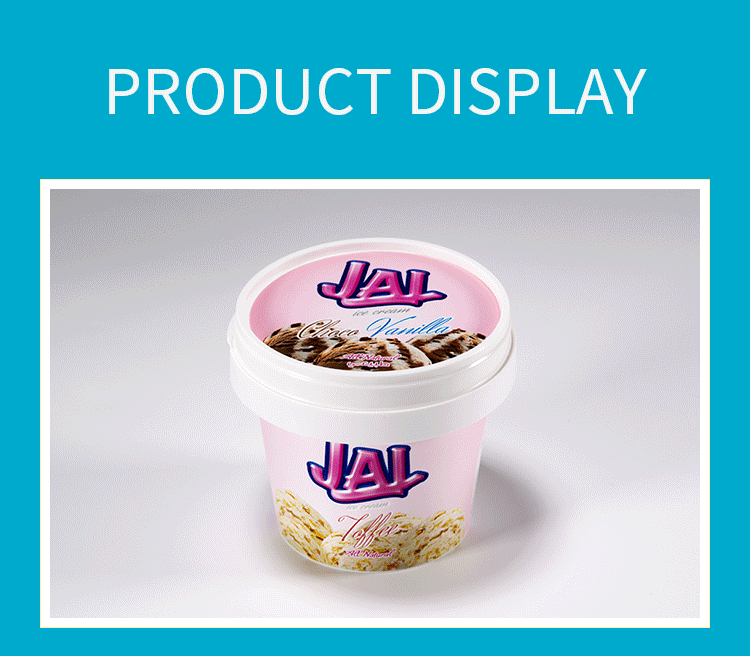 Eco Friendly Customized Frozen Iml Plastic Ice Cream Packaging