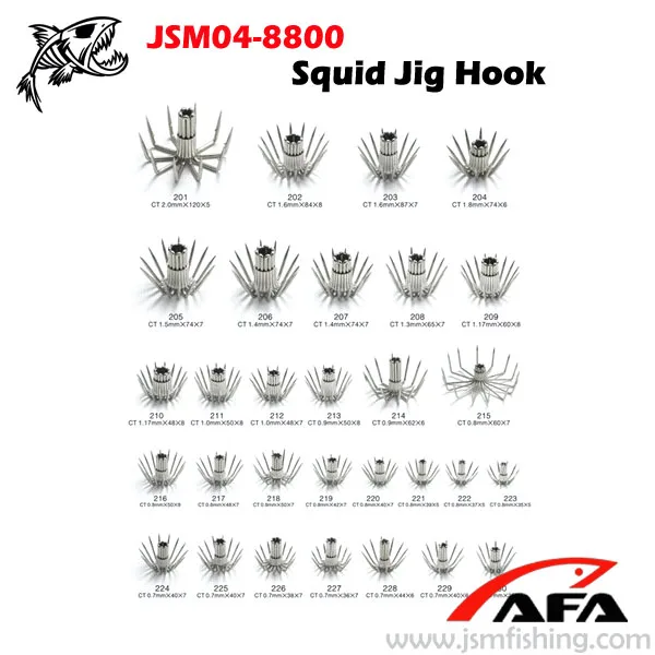 Squid Jig Fishing Hook For 3.5 Inches Squid Lure Wholesale In China