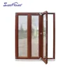 aluminium wood composite doors aluminium bi-folding door