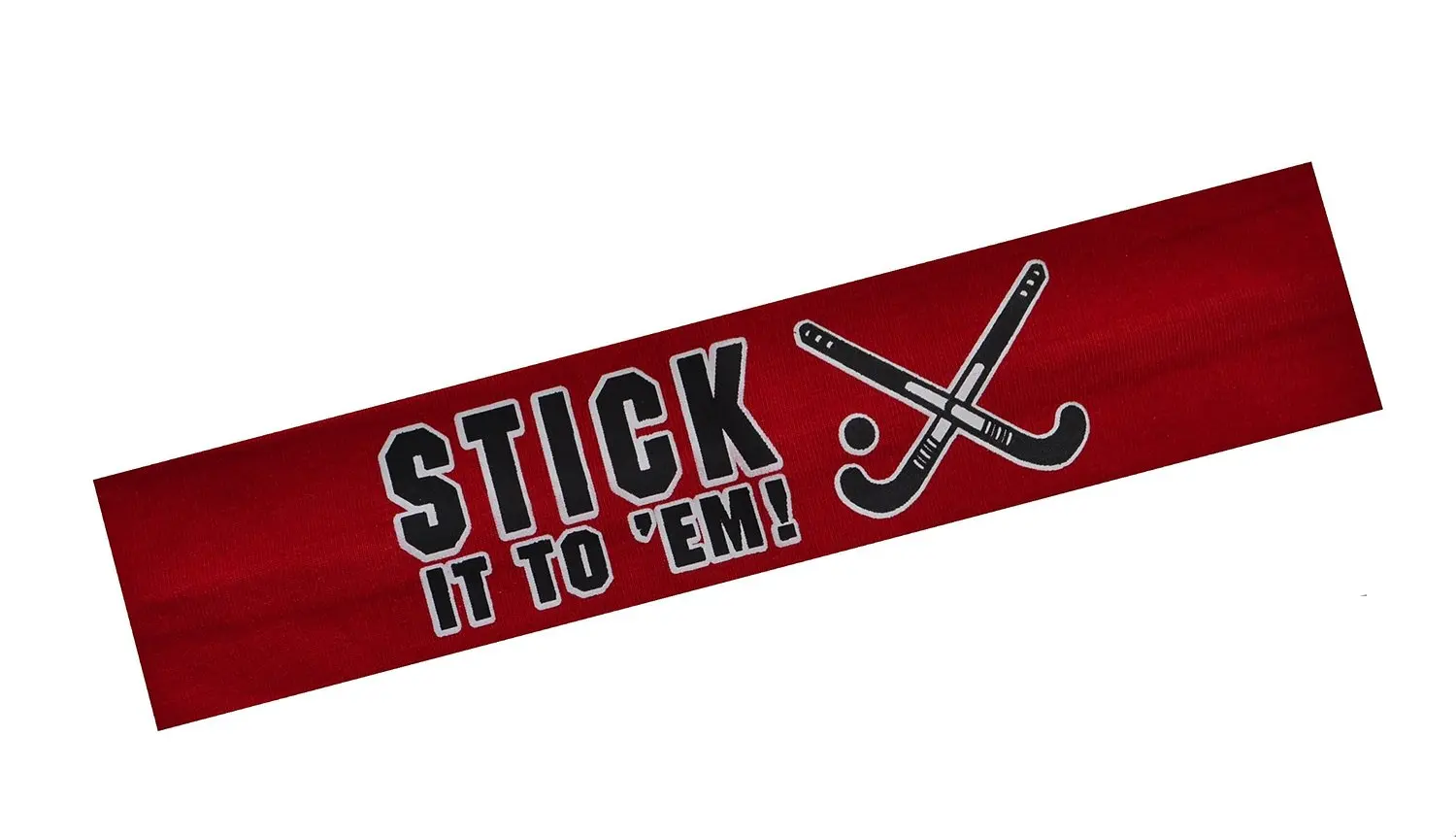 Field Hockey Headband Stick It to Em Cotton Stretch Headband for Girls Teens and Adults - Funny Girl Designs