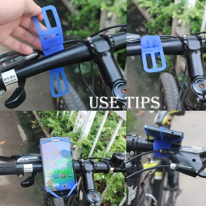 Bicycle Phones Holder Support,Security Rubber Silicone Band For Car Mount Cell Phone Holder