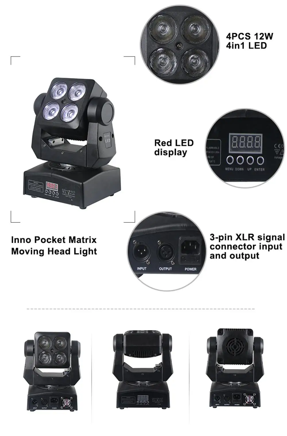 LED Wash Moving Head Light