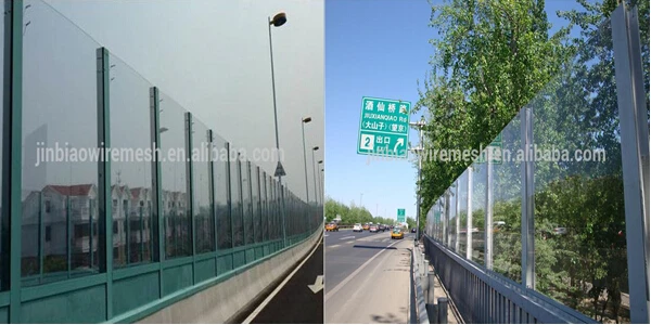 Jinbiao Highway Fence Construction Sound Barrier Manufacturer Acrylic Polycarbonate Visual And 