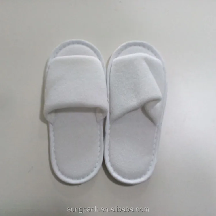 childrens towelling open toe slippers