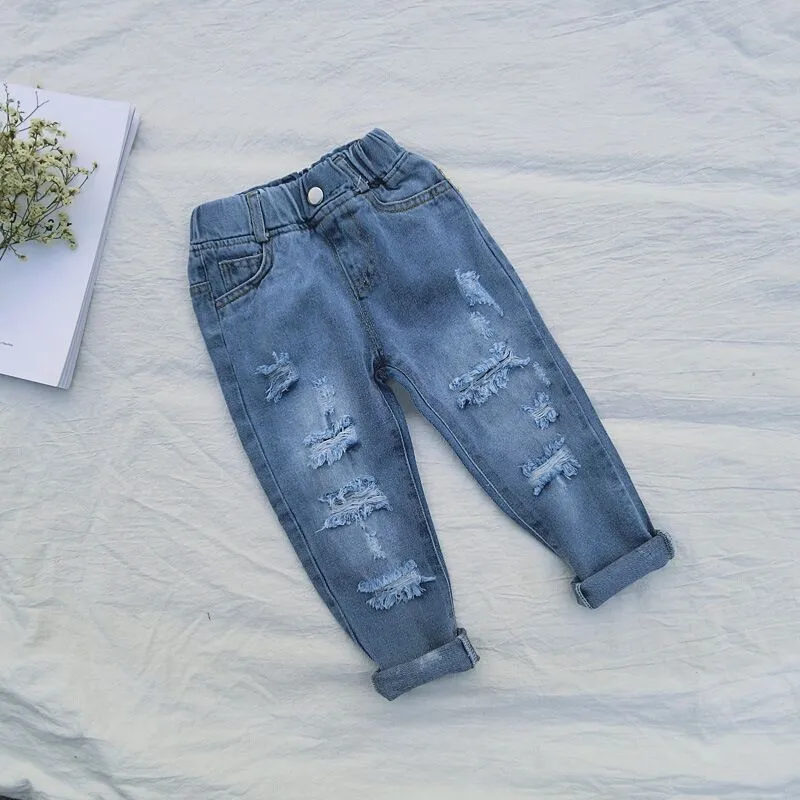 children's jeans with elastic waistband