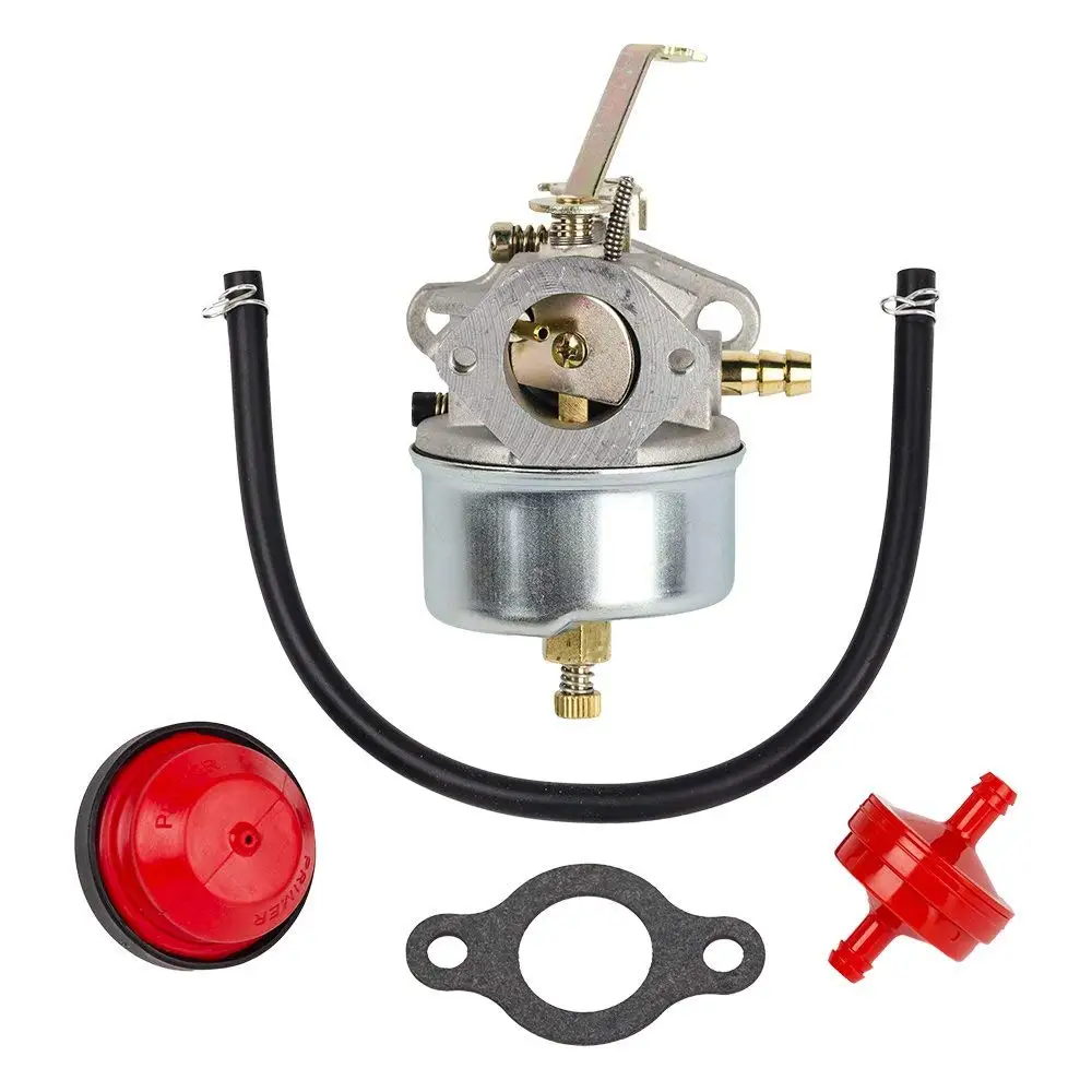 Get Quotations · HIFROM Carburetor Carb w/gasket Primer Bulb Fuel Line for Tecumseh 631067 631067A 632076 H50