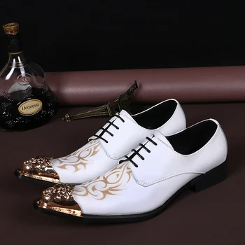 Na045 Fashion Print Men Formal Shoes 
