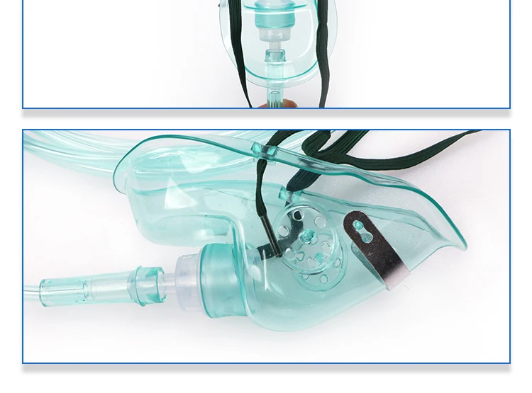 CE ISO Approved MK09-129 Medical Non-Rebreathing Mask , Reservoir Bag with 2m Tubing Oxygen Mask