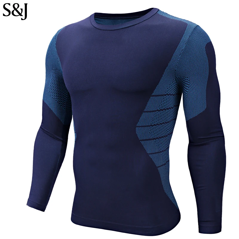 Bodybuilding Muscle Round Neck Long Sleeve Sport T Shirt - Buy ...