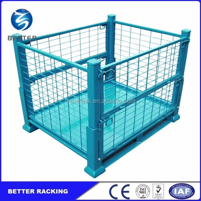 Collapsible Cage Pallet,Foldable Stillage,Warehouse Steel Stillage ...