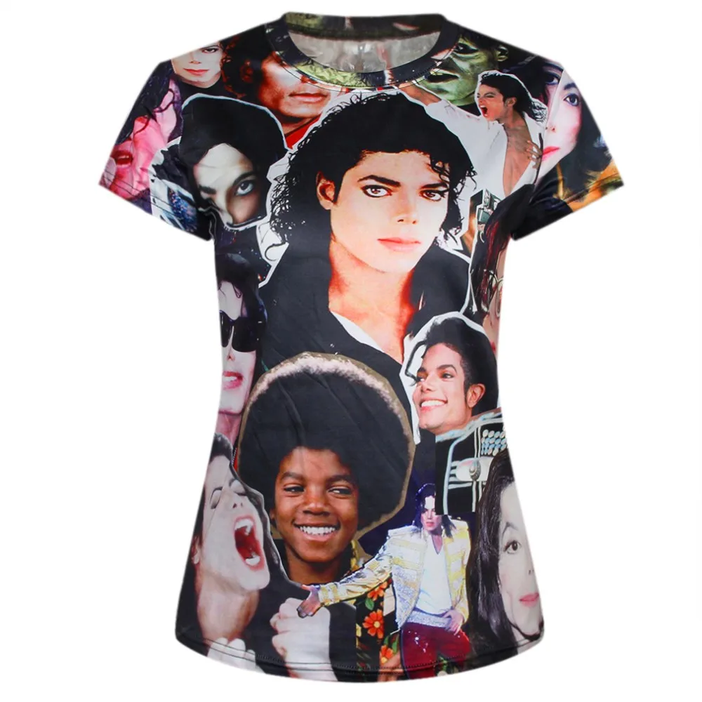 Custom Summer Funny Michael Jackson 3d T-shirts - Buy Camiseta Product on  