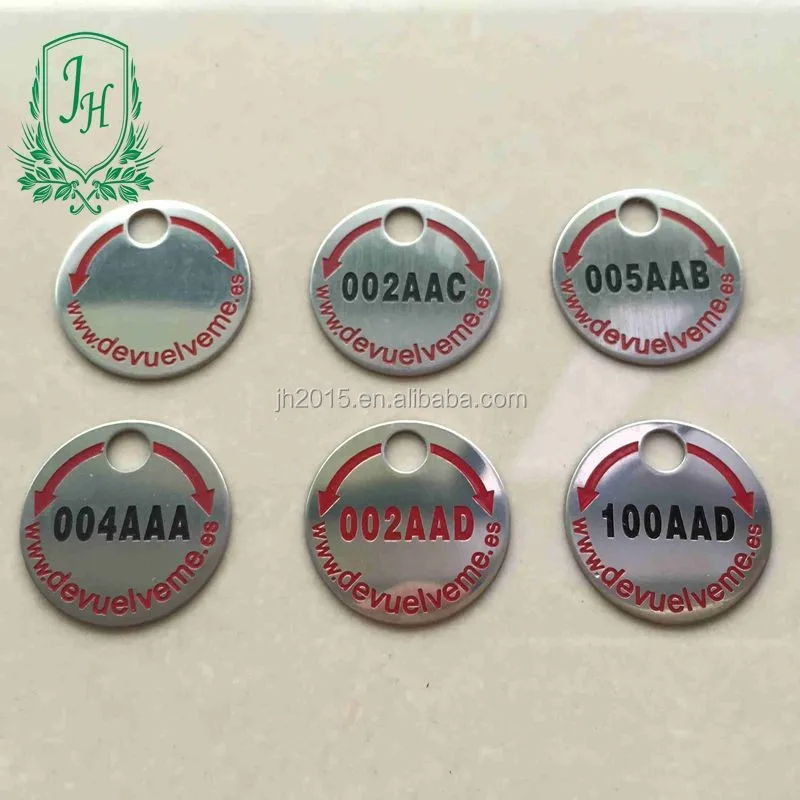 Stainless Steel Number Tag Metal Tags Serial Number Logo Carved Tag ...