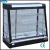 Guangzhou Factory Price Curved Glass Food Display Warmer cabinet showcase