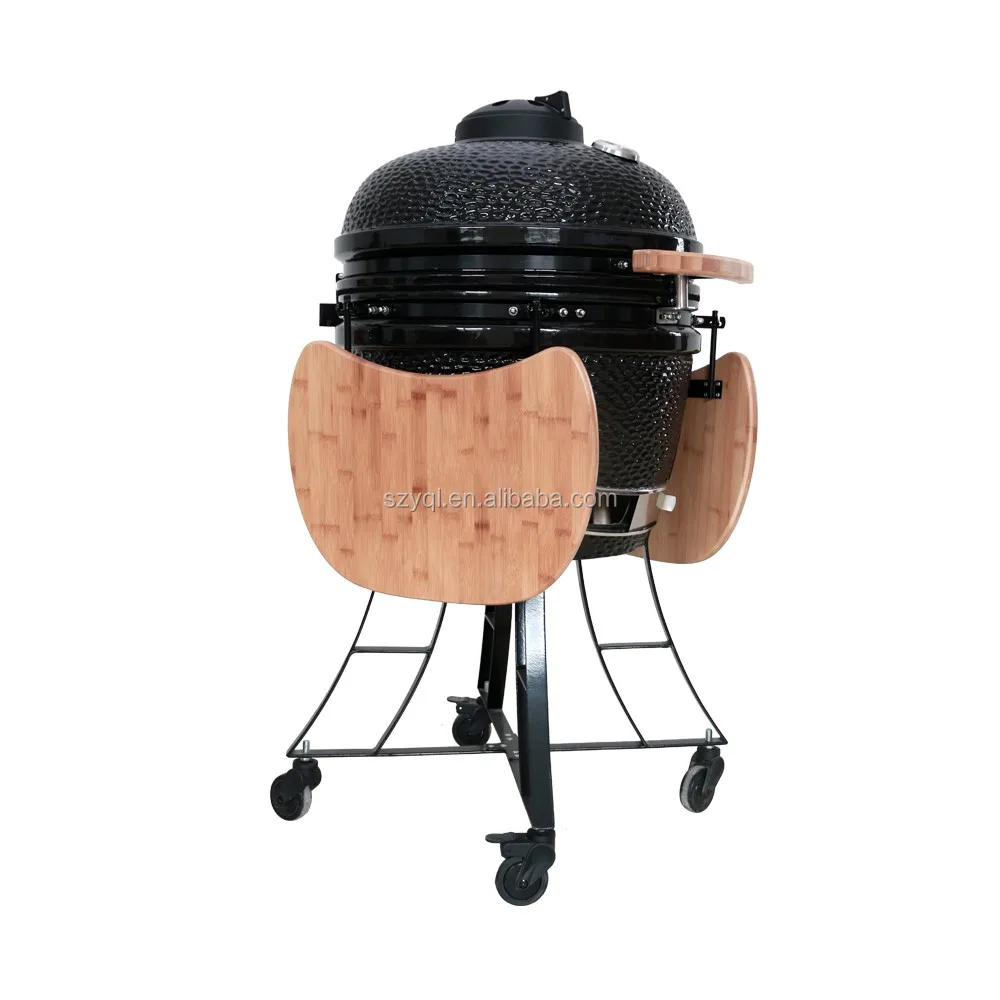 Yql 21 Inches Barbecue Egg Shaped Charcoal Ceramic Bbq Kamado Grill