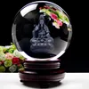 Crystal ball of buddhist supplies Inner carved crystal ball