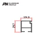coating plant 6063 t6 aluminum profiles profile Different of sizes and weight extruded aluminium for window sections