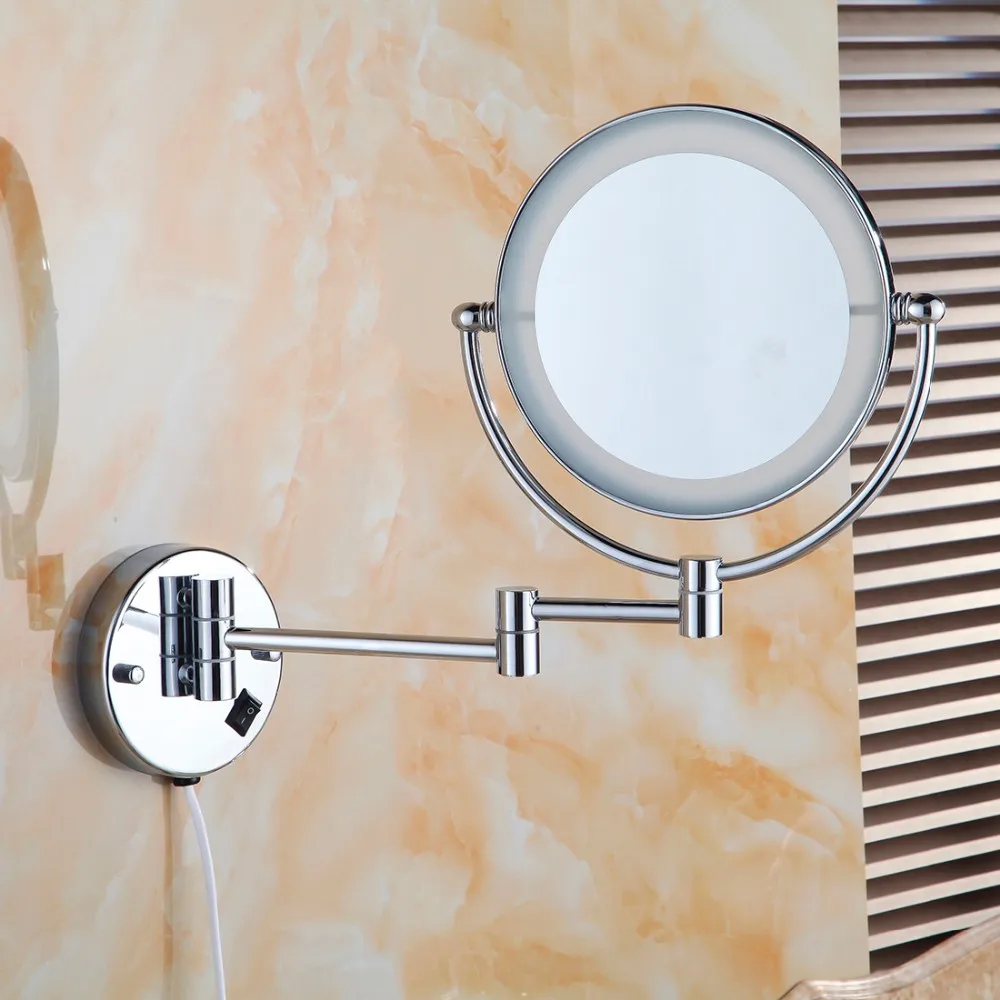 Fapully HIGH QUALITY METAL  LED WALL MOUNTED MAKEUP MIRROR
