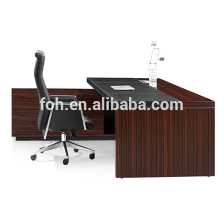 Top Glass Executive Office Desk Mfc Manager Office Desk In