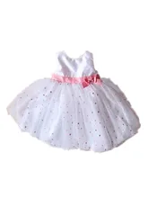 1 year old baby girls white sleeveless vestidos dress christmas prom wedding party dresses for toddler