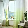Simple 3D Printed Kitchen Decorations Window Treatments Floral Sheer Curtain Fabric Design