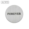 Custom Stainless Steel Pendant round floating plates Silver Locket Plate