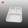 Different lunch box disposable plastic PS 3-compartment food containers
