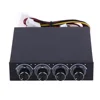 Lowest Price 1 piece PC Case Floppy Position 4-Channel Speed Fan Controller with Blue LED GDT Controller Cooling