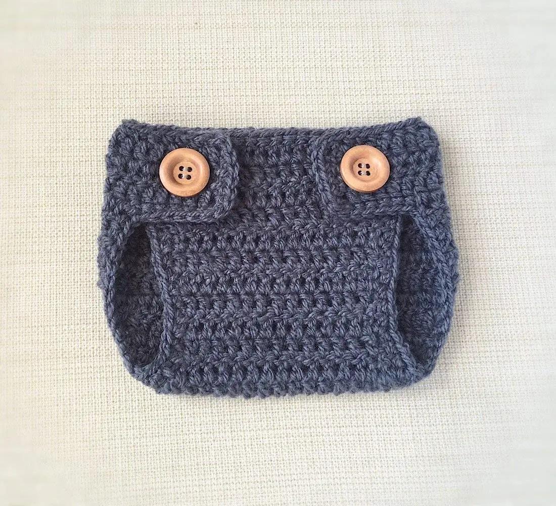crochet newborn diaper cover
