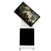 49 Inch Commercial Network Rotating Kiosk IR Touch Lcd Ad