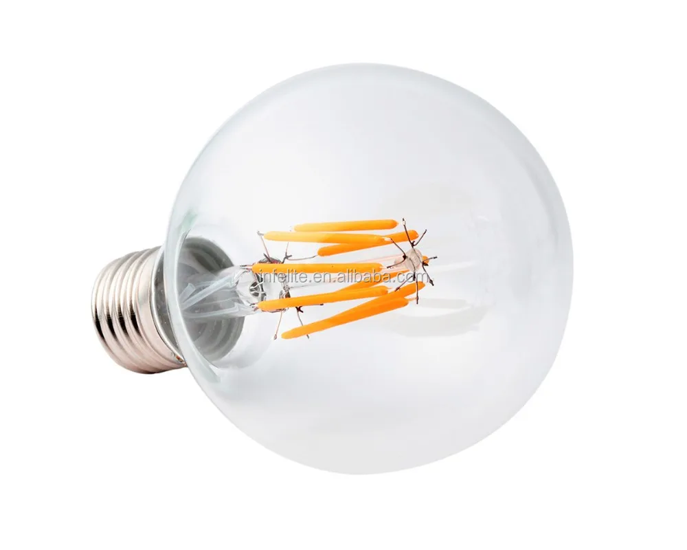 IN-G95-8-E27 LED Filament Bulb - Warm White, 50000 Hours