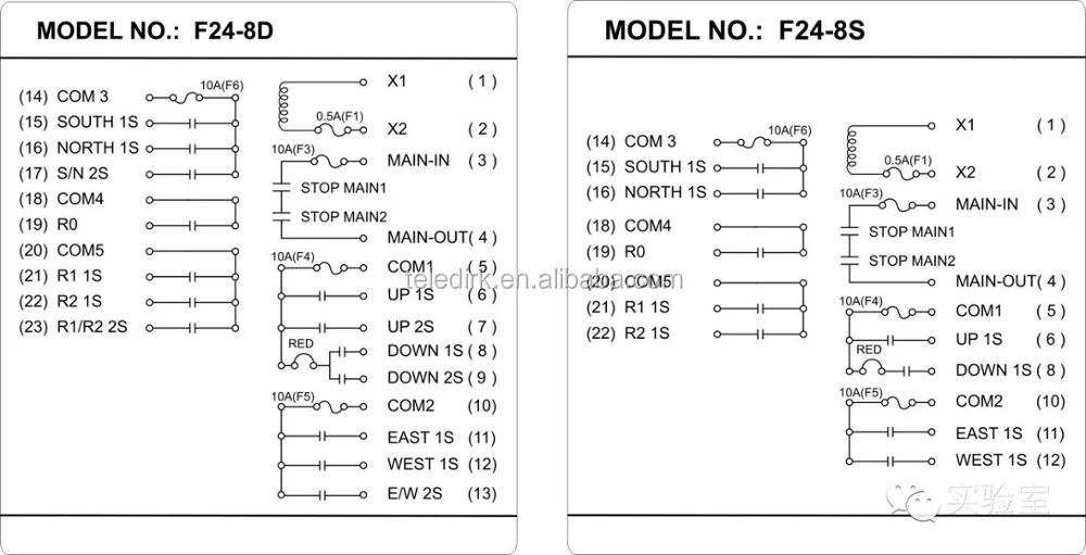 F24 6d telecrane схема подключения